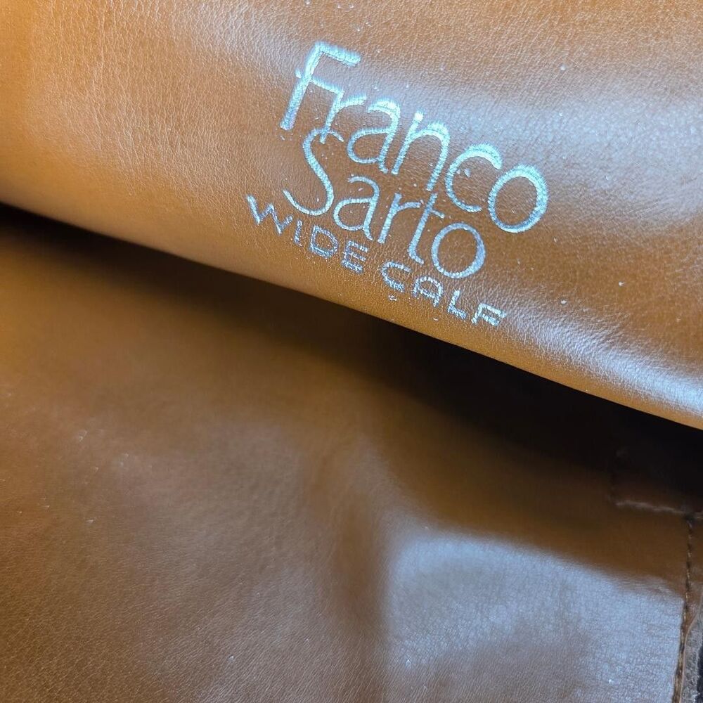 FRANCO SARTO Women Brown Over The Knee Haleen Leather Boots Shoes 6.5 Wide Calf - Picture 6 of 8